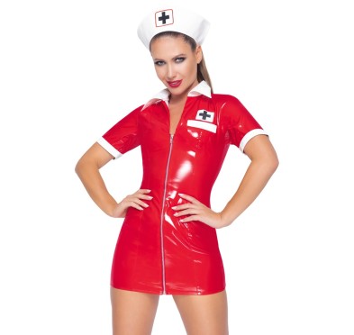 Vinyl Nurse red M